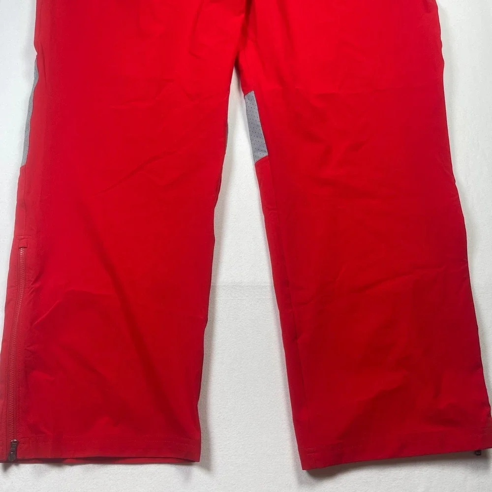 Under Armour Heat-gear‎ Track Pants Men's 3XL Red Loose Fit Ankle Zip Drawstring